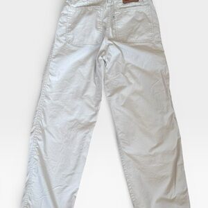 White Straight-Leg Pants
